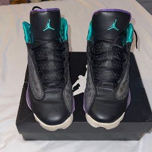 Jordan 13’s Black/Teal/Ultraviolet